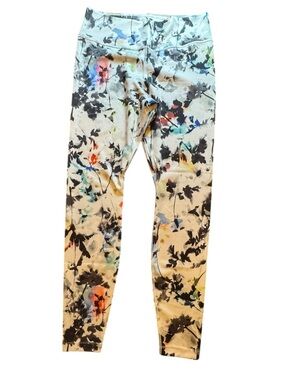 Nike NWOT Women’s Dri Fit Floral Watercolor Print Leggings Size L